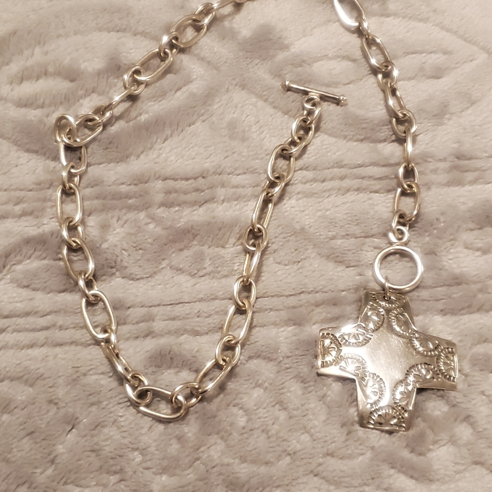 SILPADA Sterling Silver Cross Necklace